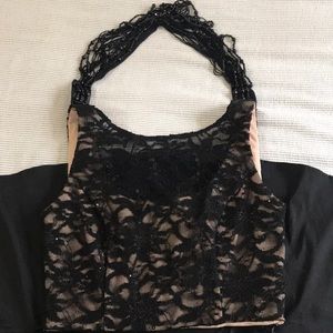 Gorgeous Black/Neutral  2-Piece Formal Dress